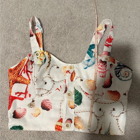 Colorful Sea Life Print Maxi Dress - Picture 7 of 8